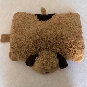 Pillow Pets Original Playful Puppy Brown Tan Dog Plush Folding Stuffed Animal 18